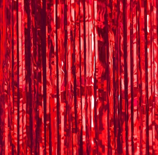 Kurtyna imprezowa czerwona 100x250 cm PartyPal