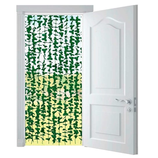 Kurtyna na drzwi, sztuczne rośliny LIŚCIE, 90 x 190 cm Wenko
