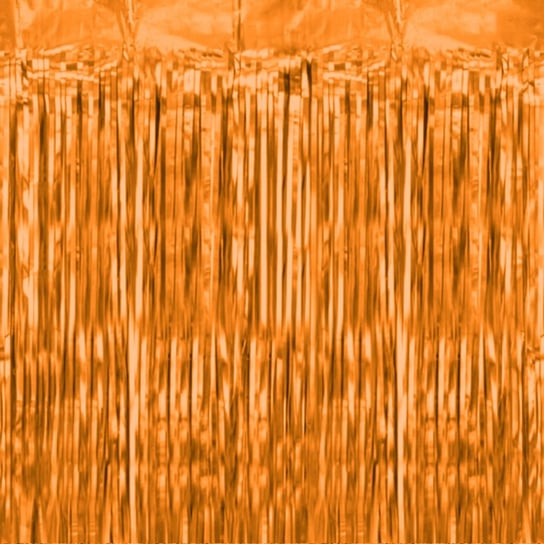 Kurtyna pomarańczowa 100 x 200 cm PartyPal