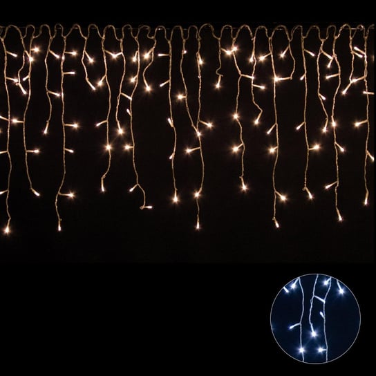 Kurtyna świetlna JOYLIGHT 600 LED, lampki ogrodowe, ciepła biel JOYLIGHT