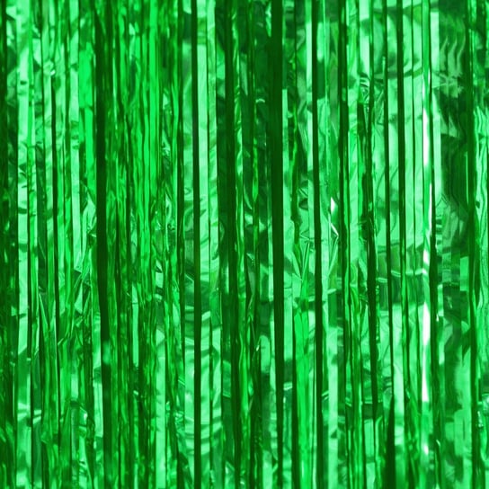 Kurtyna zielona, tło do dekoracji 100 x 200 cm PartyPal