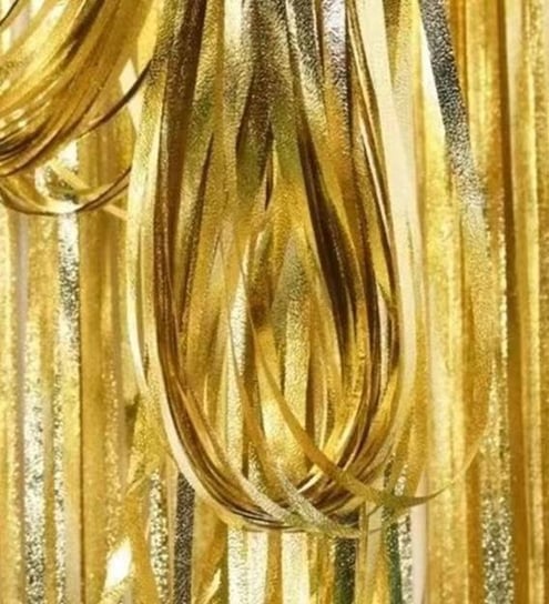 Kurtyna złota efekt chromu 100x200 cm Inna marka