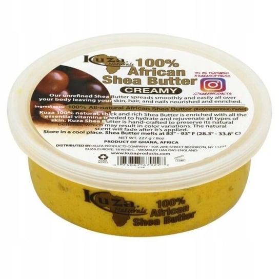 Kuza Naturals 100% African Shea Butter, 227g Kuza Indian Hemp