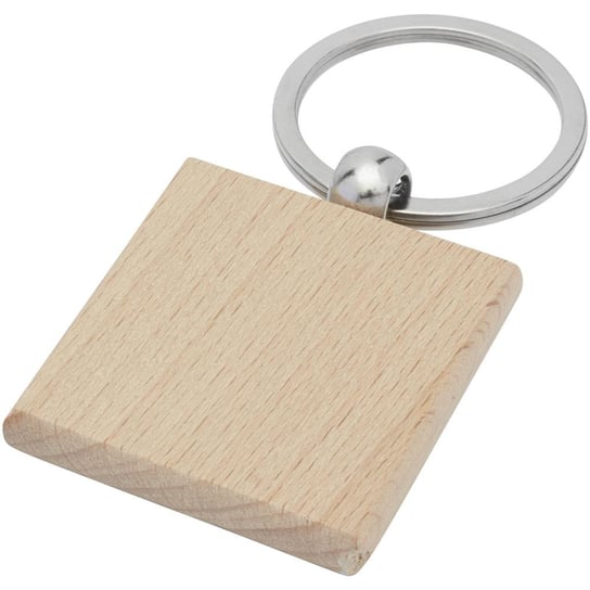 Kwadratowy brelok do kluczy Gioia z drewna bukowego UPOMINKARNIA