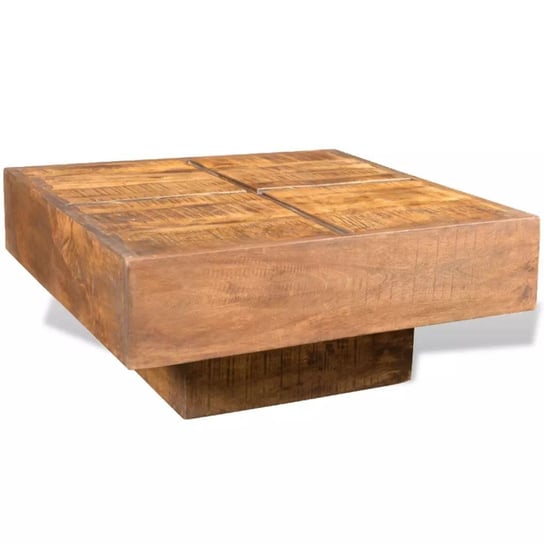 Kwadratowy stolik kawowy VIDAXL, brązowy, 68x68x30 cm vidaXL