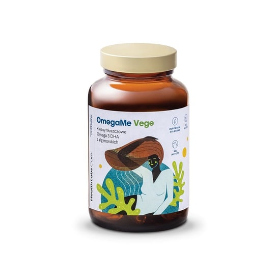 Kwasy Tłuszczowe Omega-3 Z Alg Morskich (Omega Me Vege) Suplement diety, 60 kaps. - Health Labs Care Health Labs