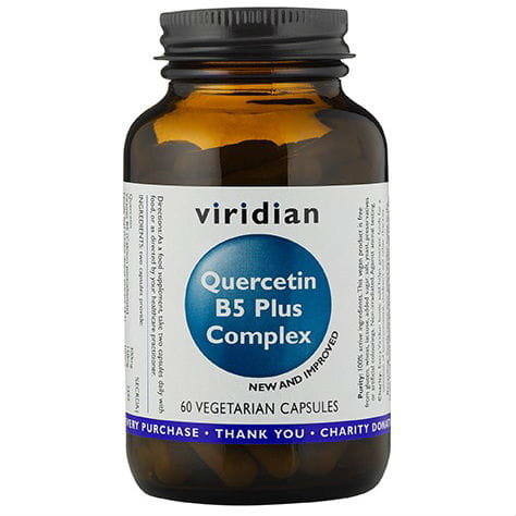 Kwercetyna B5 plus kompleks Quercetin Suplement diety, 60 kaps. Viridian Viridian