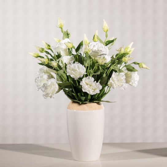 Kwiat eustomy DEKORIA, biały, 14x8x48 cm Dekoria