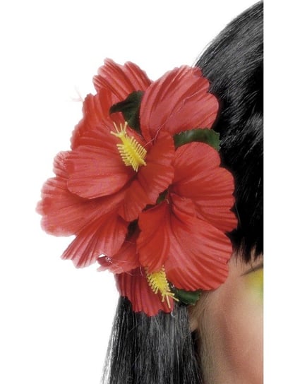 Kwiat hawajski, czerwony, rozmiar uniwersalny Smiffys