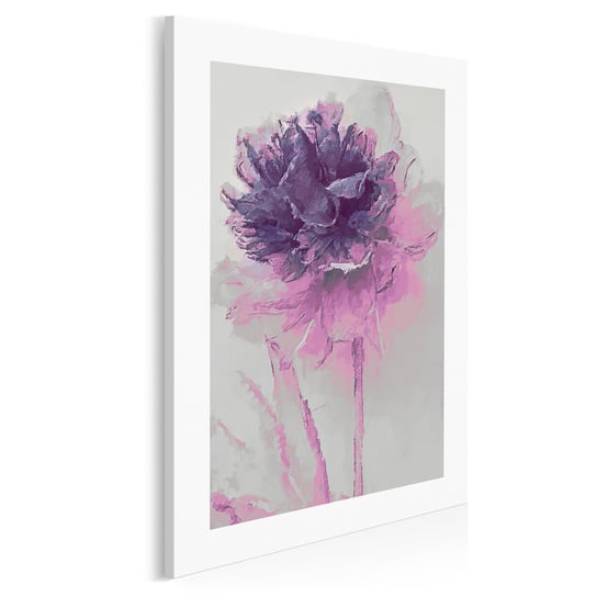 Kwiat w modnym fiolecie - nowoczesny obraz na płótnie - 50x70 cm VAKU-DSGN Nowoczesne obrazy