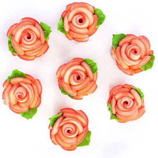 Kwiaty Cukrowe Brzoskwiniowe Róże Na Tort Urodzinowy Inna marka