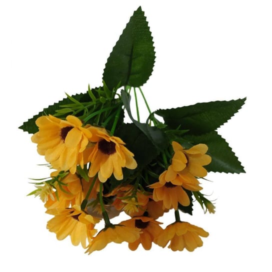 Kwiaty dekoracyjne Bukiet Margarytki pomarańczowy pomarańczowy Wisan