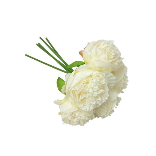 Kwiaty dekoracyjne Bukiet PIWONIA śmietankowa śmietankowy Wisan