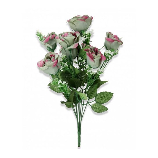 Kwiaty dekoracyjne Bukiet Róż zielono-fioletowy taki jak na zdjęciu Wisan