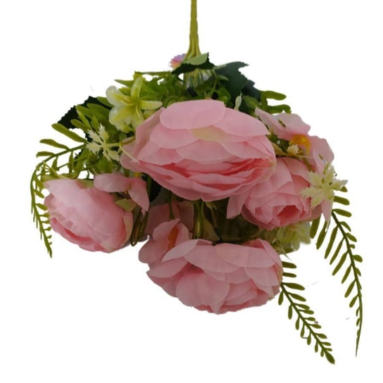 Kwiaty dekoracyjne Bukiet różyczek różowy różowy Wisan