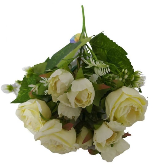 Kwiaty dekoracyjne Bukiet Różyczka kremowy kremowy Wisan