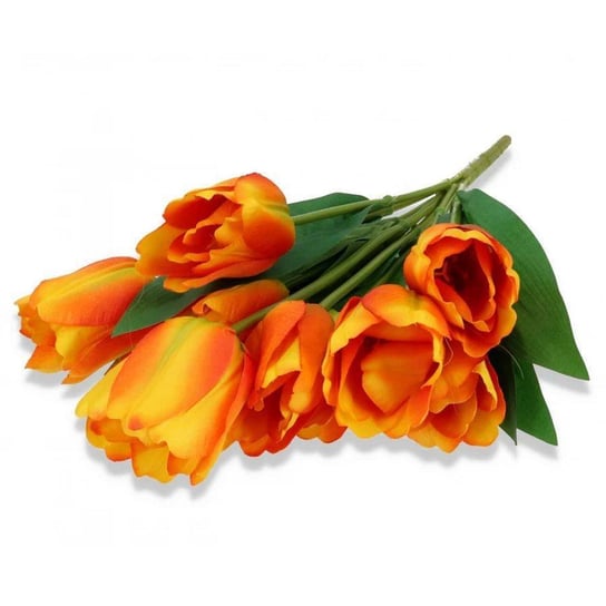 Kwiaty dekoracyjne Bukiet Tulipanów pomarańczowy pomarańczowy Wisan