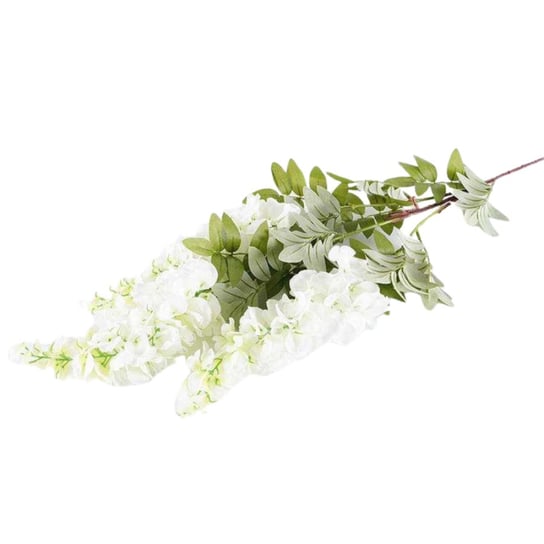 Kwiaty dekoracyjne Gałązka Glicynia biel biały Wisan