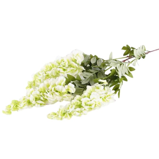 Kwiaty dekoracyjne Gałązka Glicynia zieleń zielony Wisan