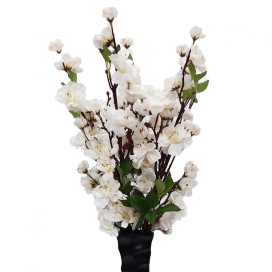 Kwiaty dekoracyjne gałązka Jabłoni biała biały Wisan