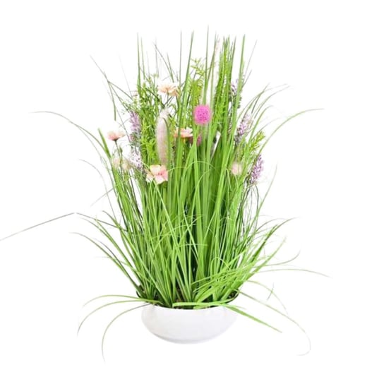 Kwiaty dekoracyjne Trawa w doniczce ceramika taki jak na zdjęciu Wisan