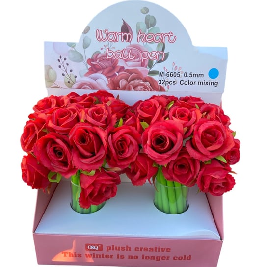 Kwiaty Długopisy Silikonowe Róża Czerwona Tadekmark