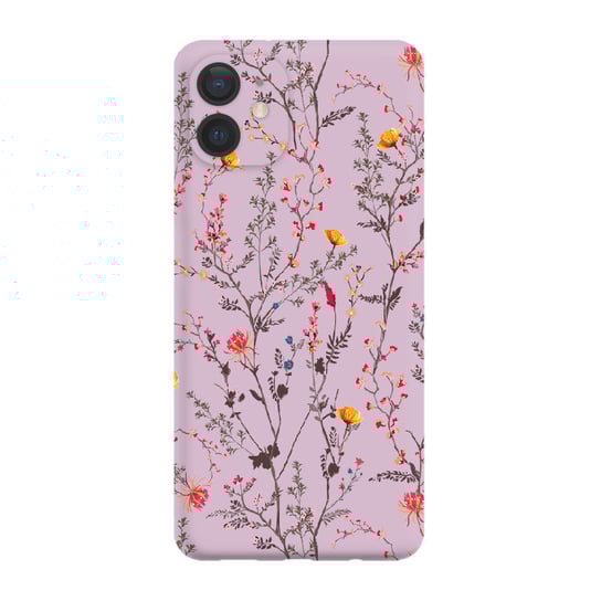 Kwiaty Na Łące - Iphone 12 Mini Etui Matowe Fiolet [Tif 10E] PieceofCase
