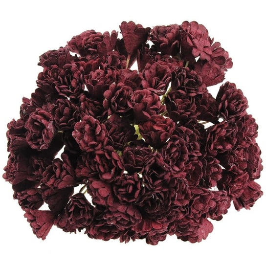 Kwiaty papierowe GIPSÓWKA burgund - 100szt Wild Orchid Crafts