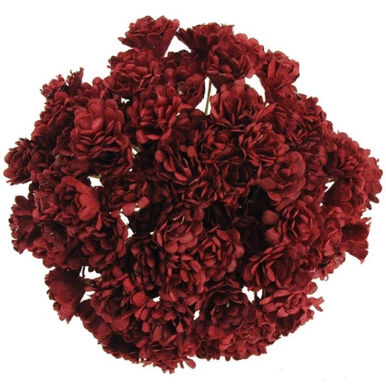 Kwiaty papierowe GIPSÓWKA ciemno czerwona - 100szt Wild Orchid Crafts