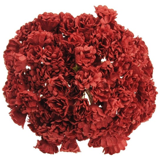 Kwiaty papierowe GIPSÓWKA czerwona - 100szt Wild Orchid Crafts
