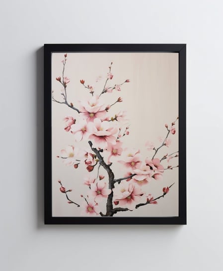 Kwiaty w stylu Japandi - 40x50 cm - Bez ramy Harmony Posters