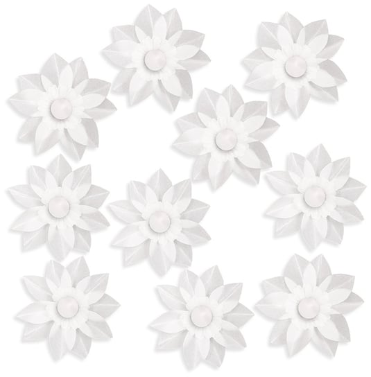 Kwiaty Z Pergaminu Op. 10Szt. White, Dp Craft Inny producent