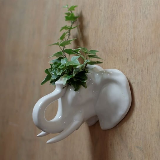 Kwietnik ceramiczny, głowa słonia Kemis - House of Gadgets
