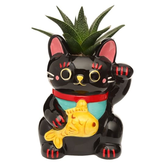 Kwietnik ceramiczny Kot Szczęścia Maneki Neko Kemis - House of Gadgets