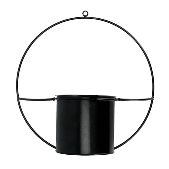Kwietnik ŚCIENNY okrągły Loft czarny Esschert Esschert Design