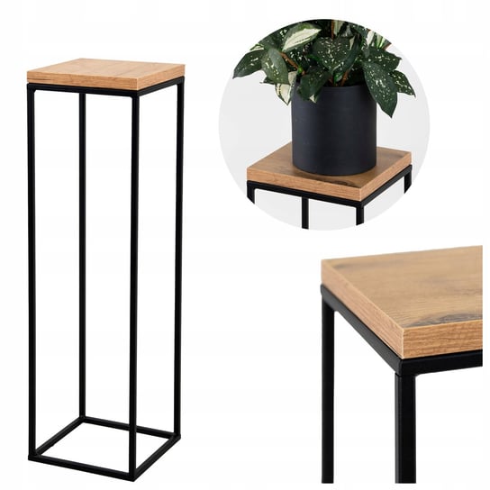 Kwietnik Stojący Metalowy Loft Stojak Na Kwiaty Półka Produkt Polski e-floor