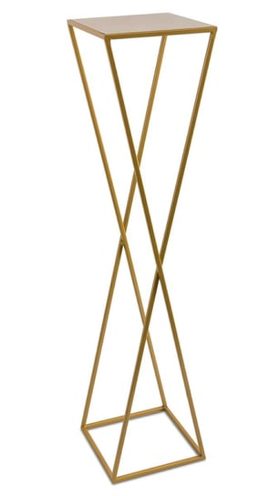 Kwietnik ZigZak metalowy 100 cm : Kolor - Złoty MIA home