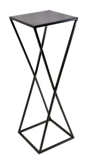 Kwietnik ZigZak metalowy 70 cm : Kolor - Czarny MIA home
