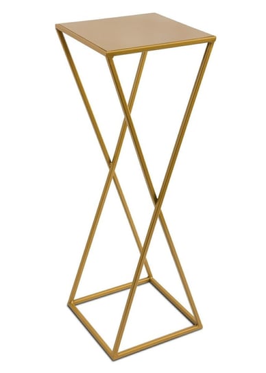 Kwietnik ZigZak metalowy 70 cm : Kolor - Złoty MIA home