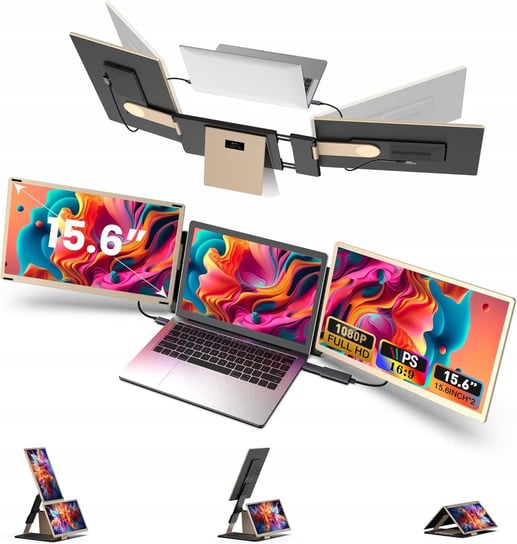 Kwumsy S6 15,6"przenośny monitor do laptopa do wszystkich komputerów 2024 Inna marka