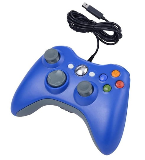 Kx13B Pad Pc Dual Shock Xbox Style Blue Aptel