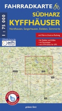 Kyffhäuser - Nordthüringen Fahrradkarte 1 : 75 000 Grunes Herz Verlag, Verlag Grnes Herz Lutz Gebhardt&Shne Gmbh&Co. Kg