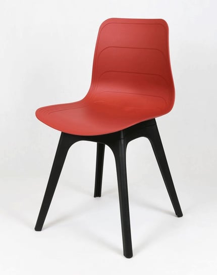 Kzesło ELIOR Eskim 2X, czerwono-czarne, 42x44x83 cm, 4 szt. Elior