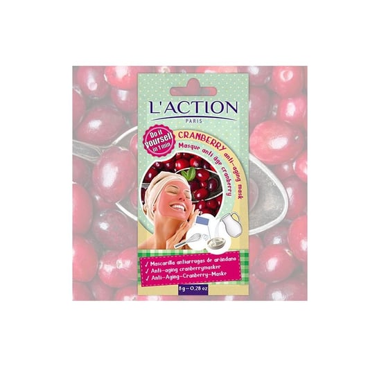 L'Action, Cranberry, maska przeciwstarzeniowa, 6 g L'Action