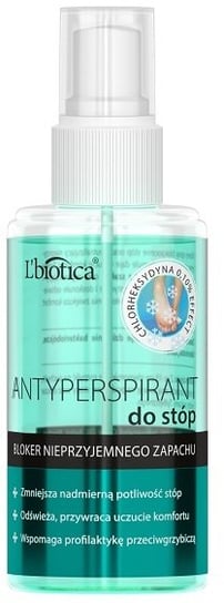 L'Biotica, antyperspirant do stóp bloker nieprzyjemnego zapachu, 150 ml L'Biotica