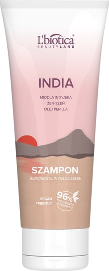 L'biotica, Beauty Land Indie, szampon miodla indyjska i żeń- szeń, 200 ml LBIOTICA / BIOVAX