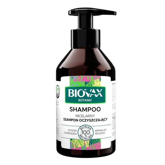 L'Biotica, Biovax Botanic, micelarny szampon czystek i czarnuszka, 200 ml LBIOTICA / BIOVAX