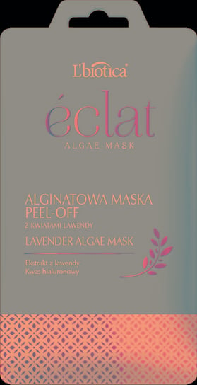 L'BIOTICA Eclat DIY maska Peel-off z Kwiatami Lawendy i Kwasem Hialuronowym 10 g L'Biotica