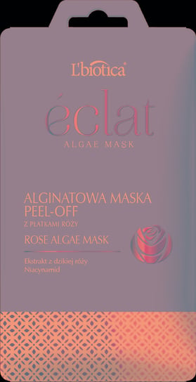 L'BIOTICA Eclat DIY maska Peel-off z Płatkami Róży i Niacynamidem 10 g L'Biotica
