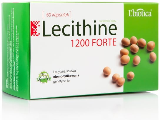 L'BIOTICA Lecytyna 1200 Forte - 50 kapsułek suplement diety L'Biotica